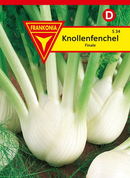 Vorderseite der Verpackung des Saatgutes Knollenfenchel, Finale der Firma Frankonia Samen von ihrgartenberater.de