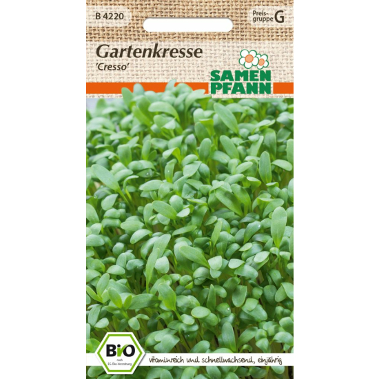 Gartenkresse Cresso, BIO